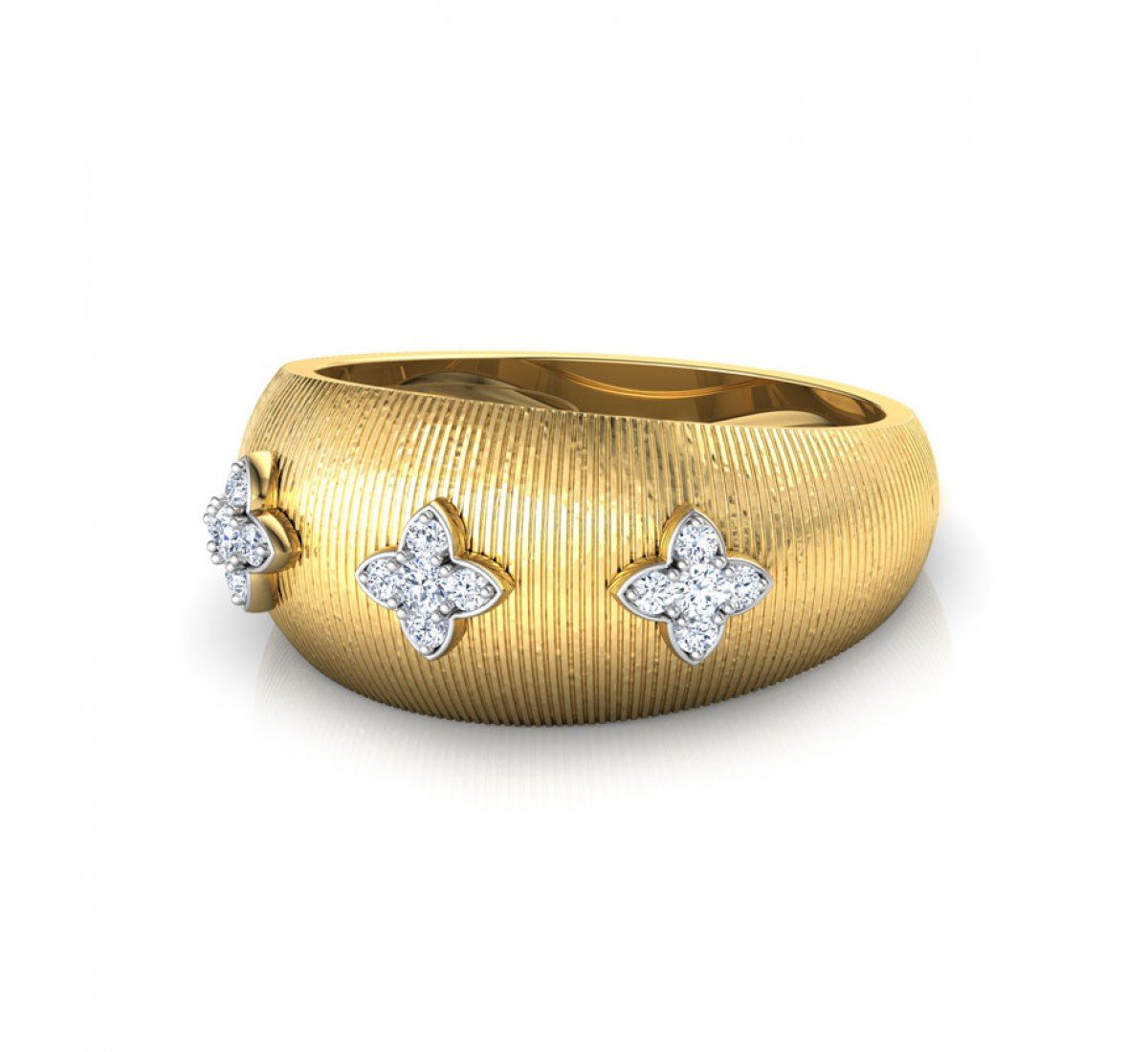 Ephemeral Brocade Diamond Ring