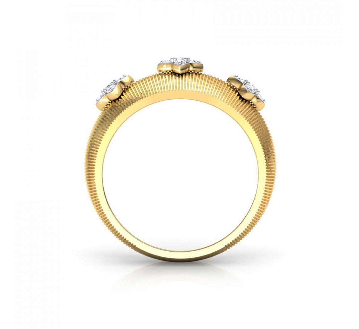 Ephemeral Brocade Diamond Ring