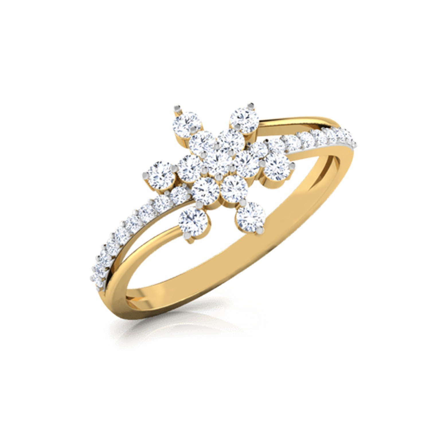 Opulent Shimmer Diamond Ring