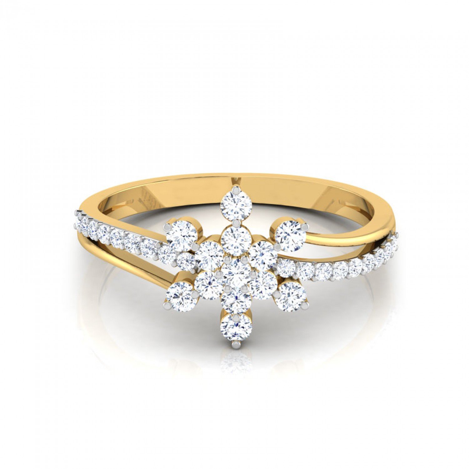 Opulent Shimmer Diamond Ring