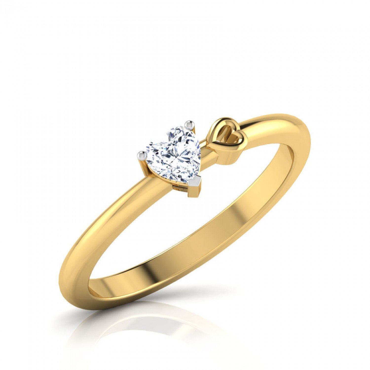 Corazon Solitaire Diamond Ring