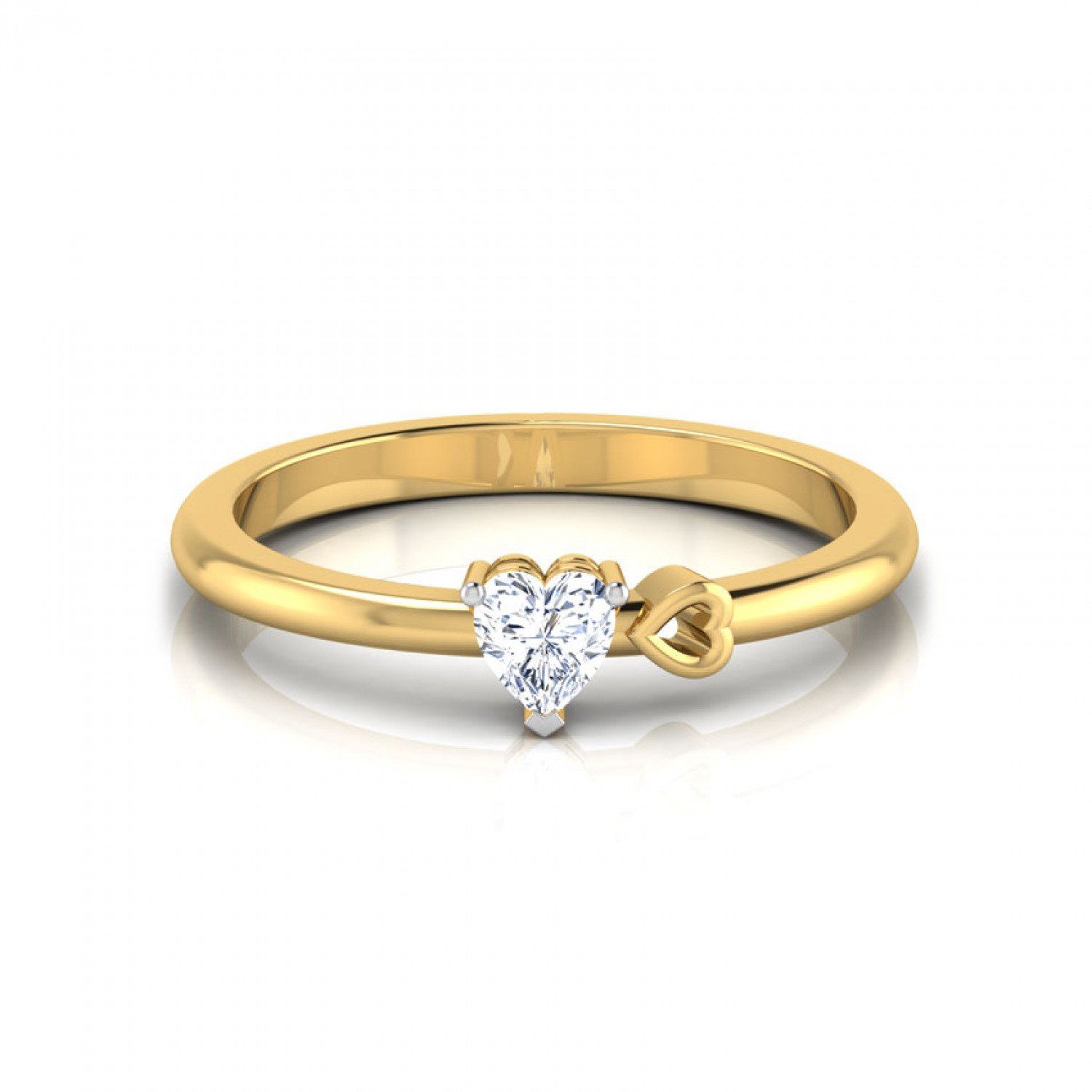 Corazon Solitaire Diamond Ring