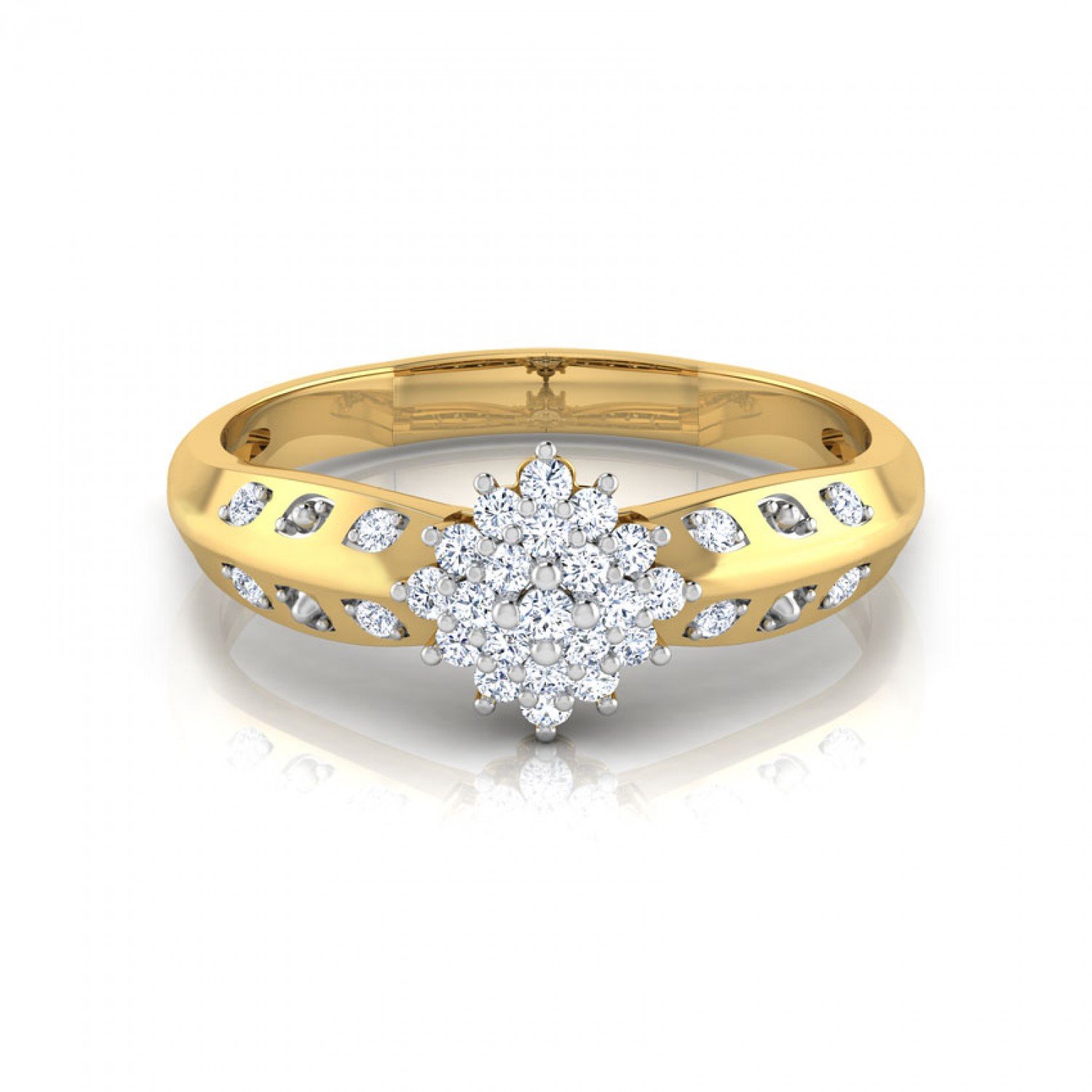 Moonlit Tesseract Diamond Ring