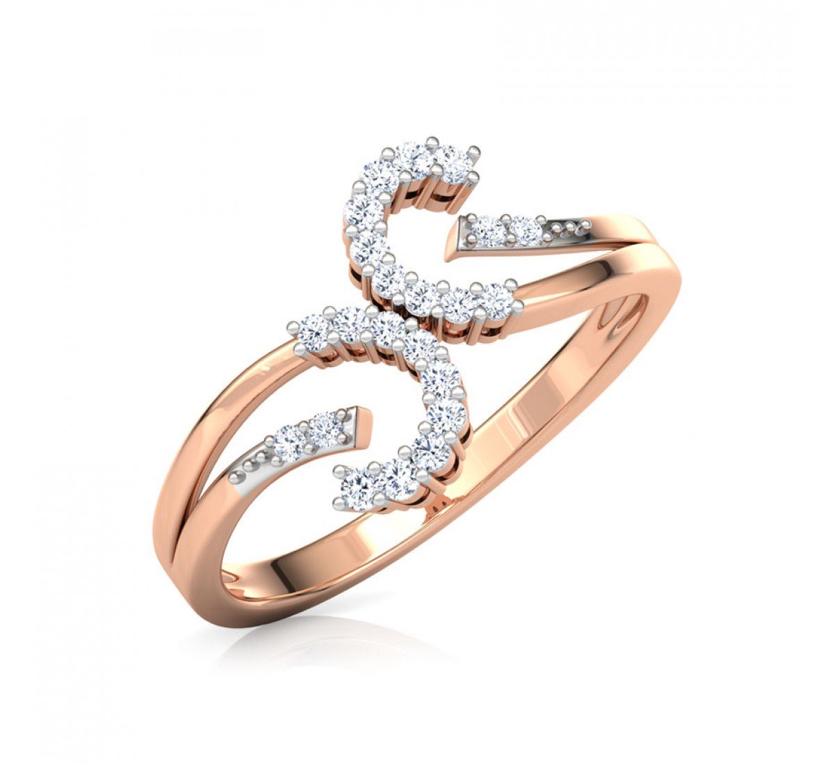 Stefanie Theodara Tone Diamond Ring