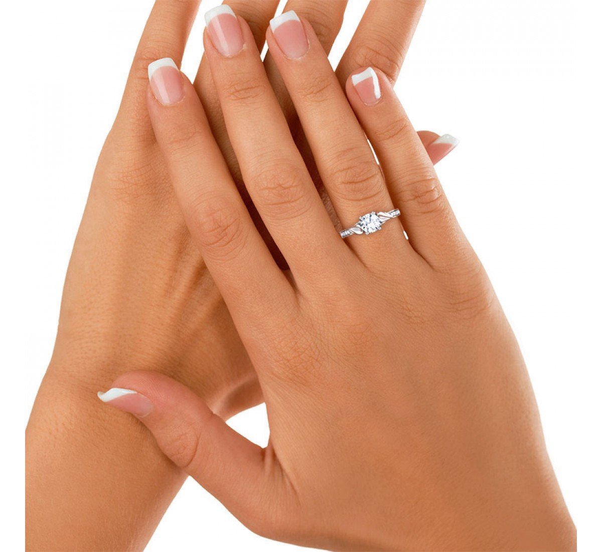 Apogeeon Spiral Solitaire Diamond Ring