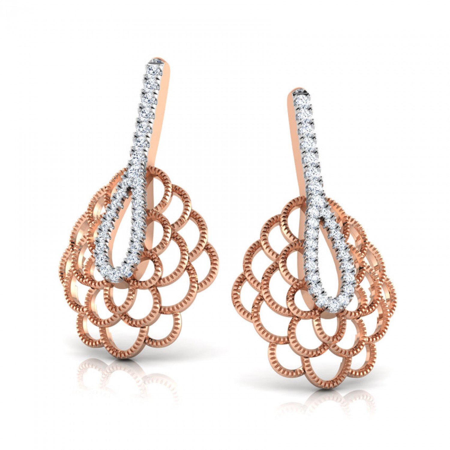 Petite Gull Diamond Earrings