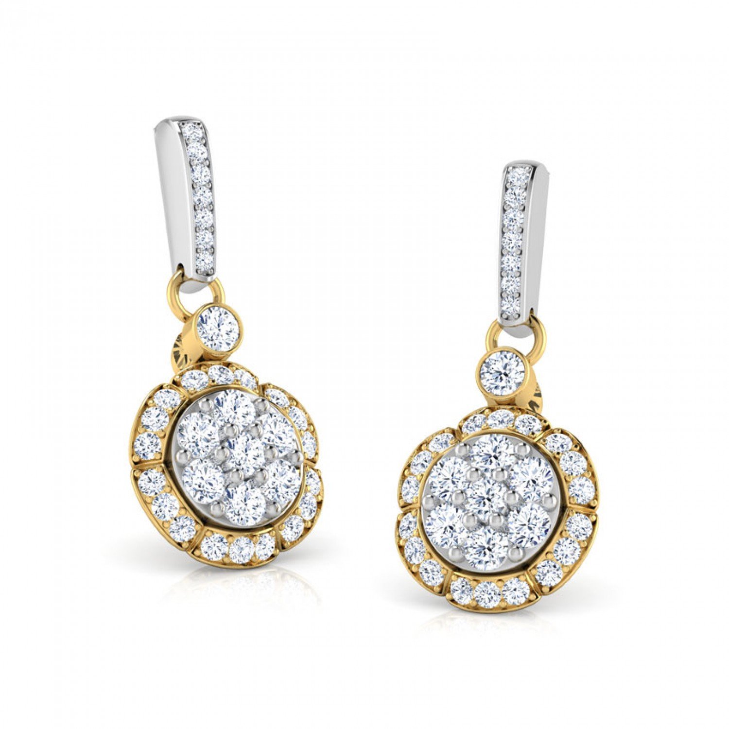Harmonize Camber Diamond Earrings