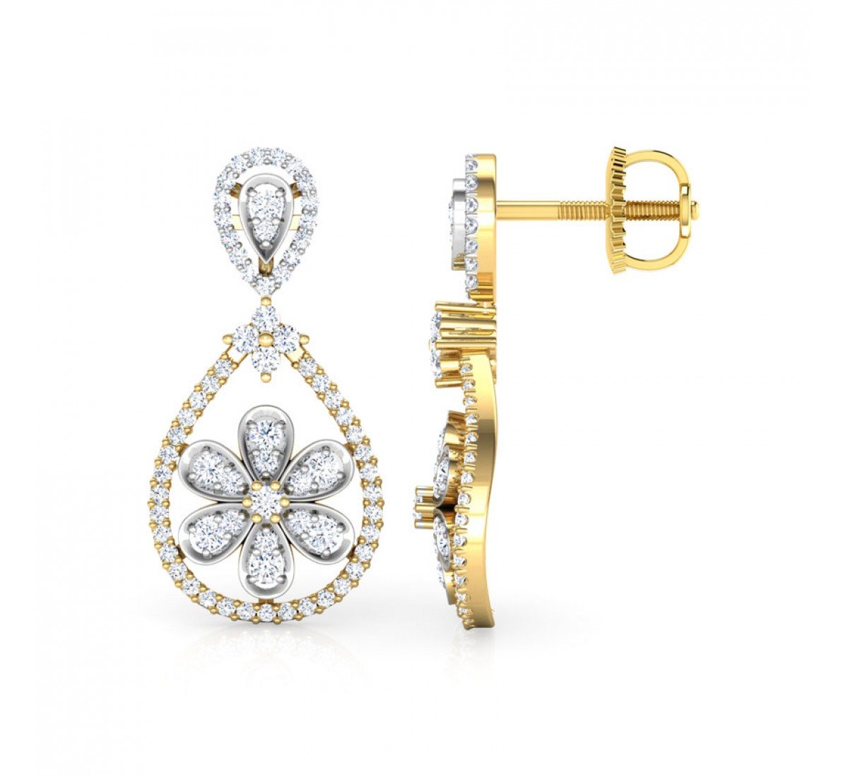 Kaleidify Francesca Diamond Earrings