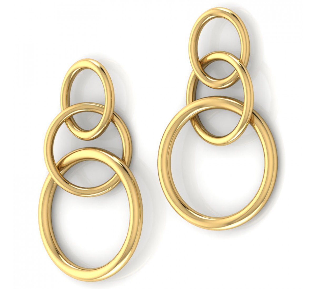 Iridescent Eloise Gold Earrings