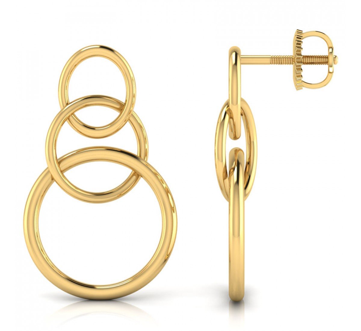 Iridescent Eloise Gold Earrings