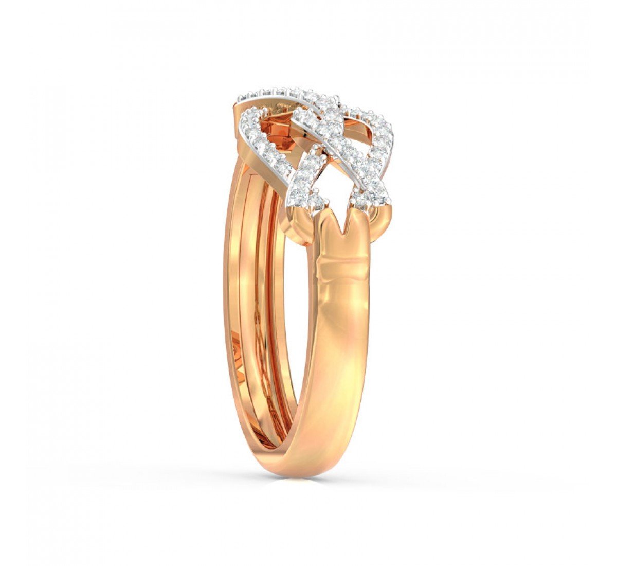 Eloise Lustrous Halo Diamond Band
