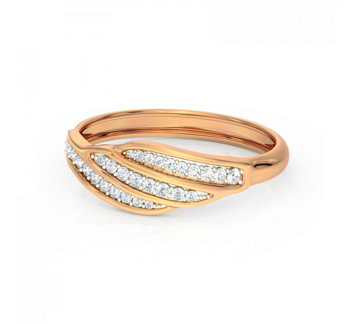 Torsade Sparkling Diamond Band