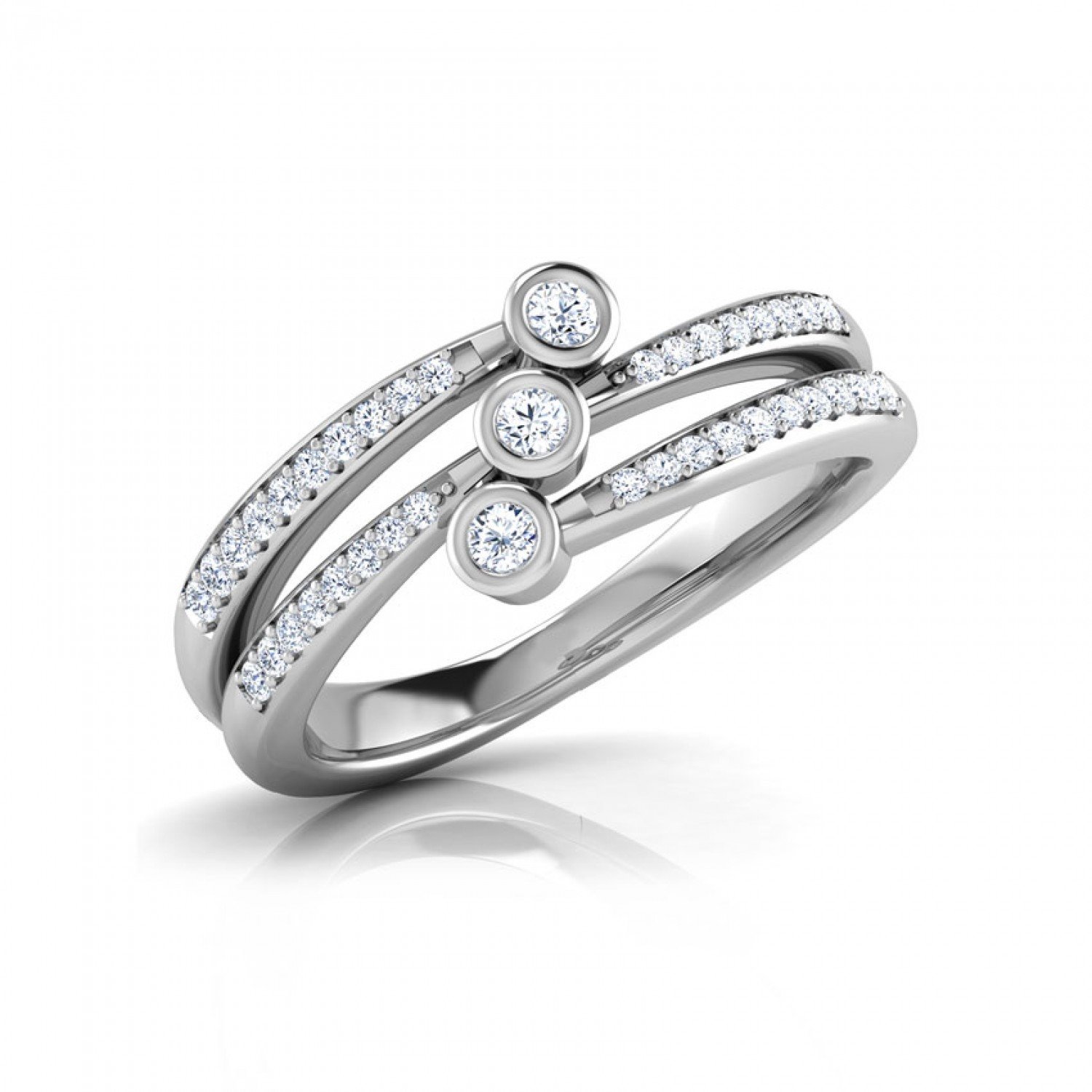Tremor Scroll Diamond Band