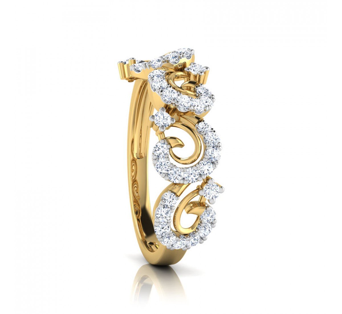 Filigree Fusion Diamond Band