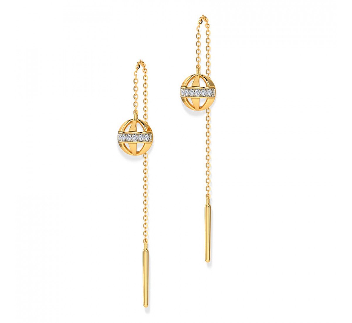 Brilliant Spherical Diamond Sui Dhaga