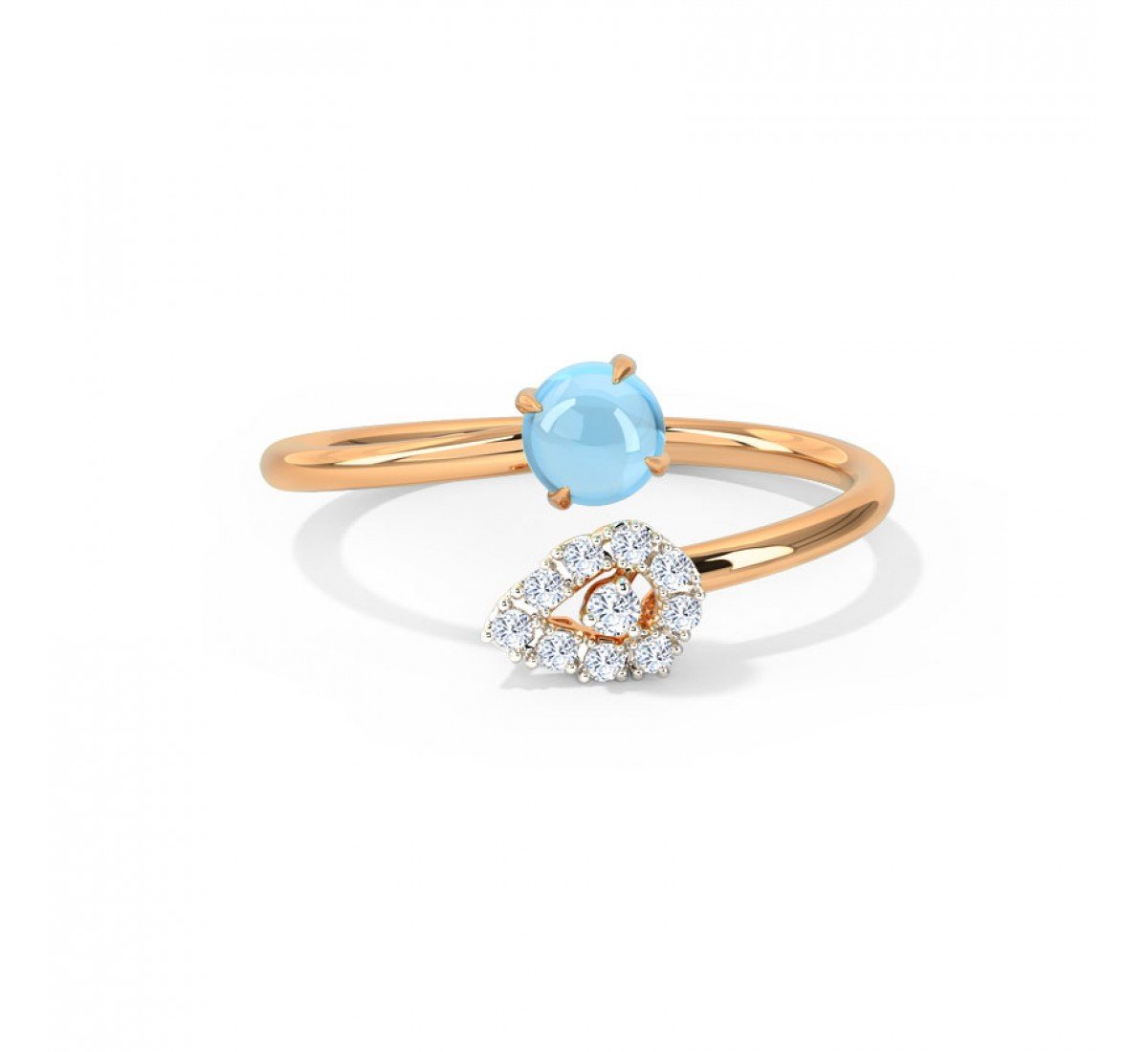 Urmi Blue Topaz Birthstone Dia