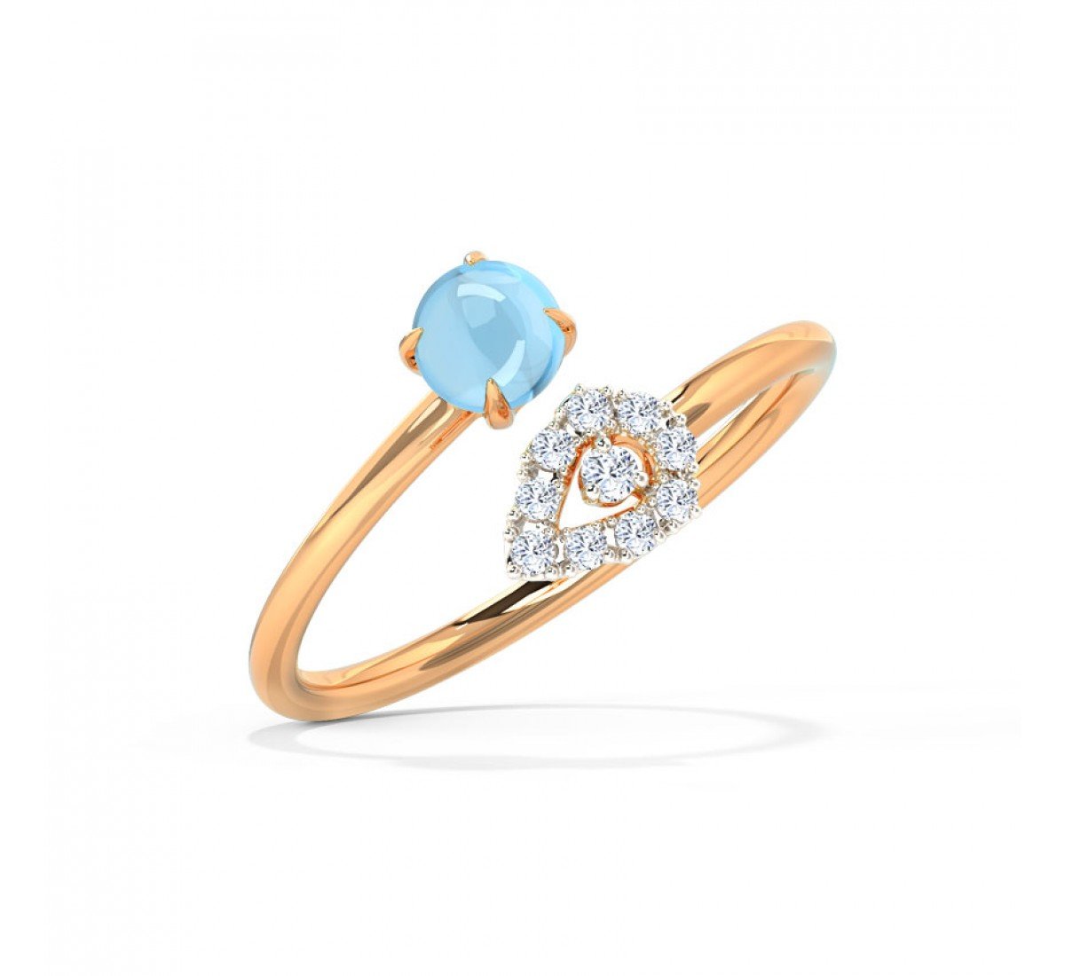 Urmi Blue Topaz Birthstone Dia