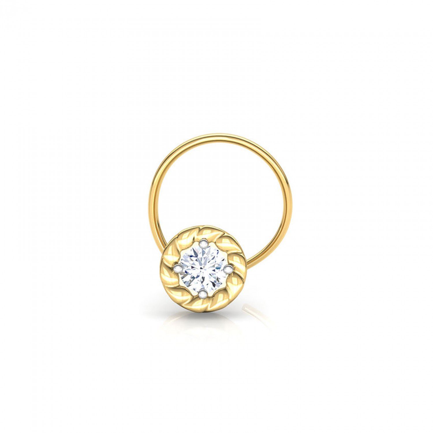 Epiphany Moon Diamond Nose Pin