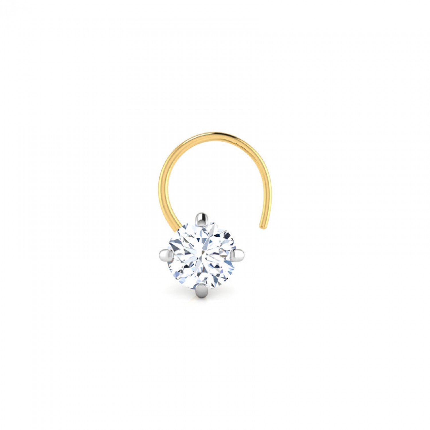 Meridian Solitaire Nose Pin