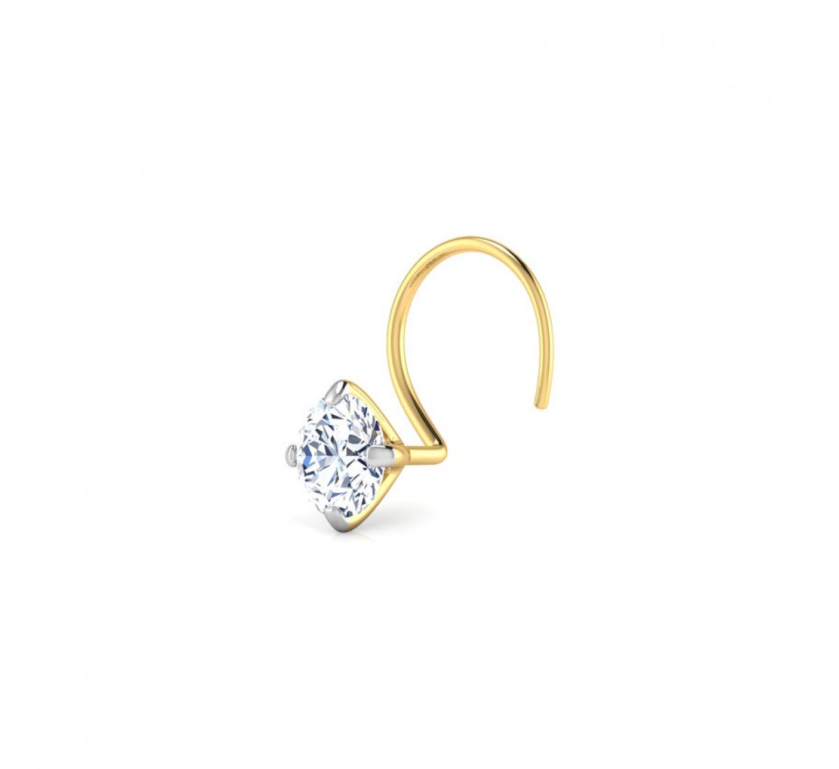 Meridian Solitaire Nose Pin