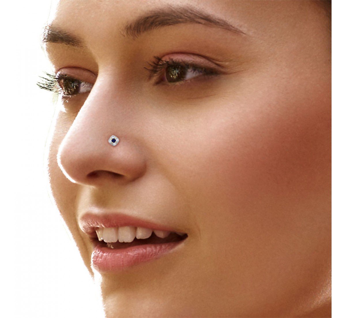 Mirage Bloom Gemstone Nose Pin