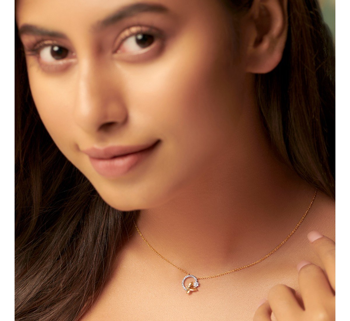 Tropic Butterfly Diamond Necklace
