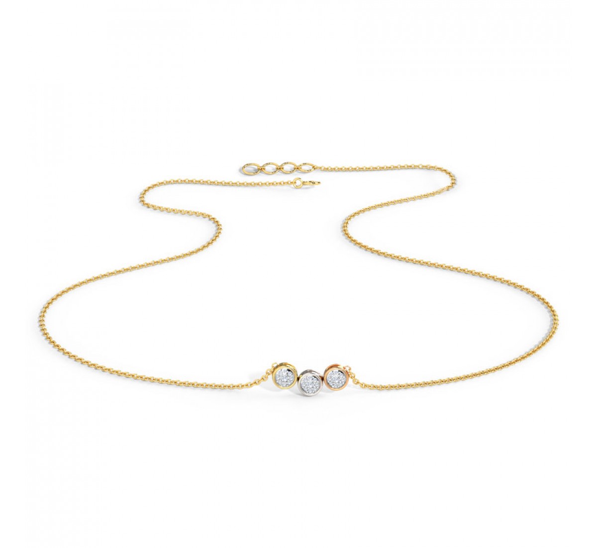 Trio Fecund Diamond Necklace