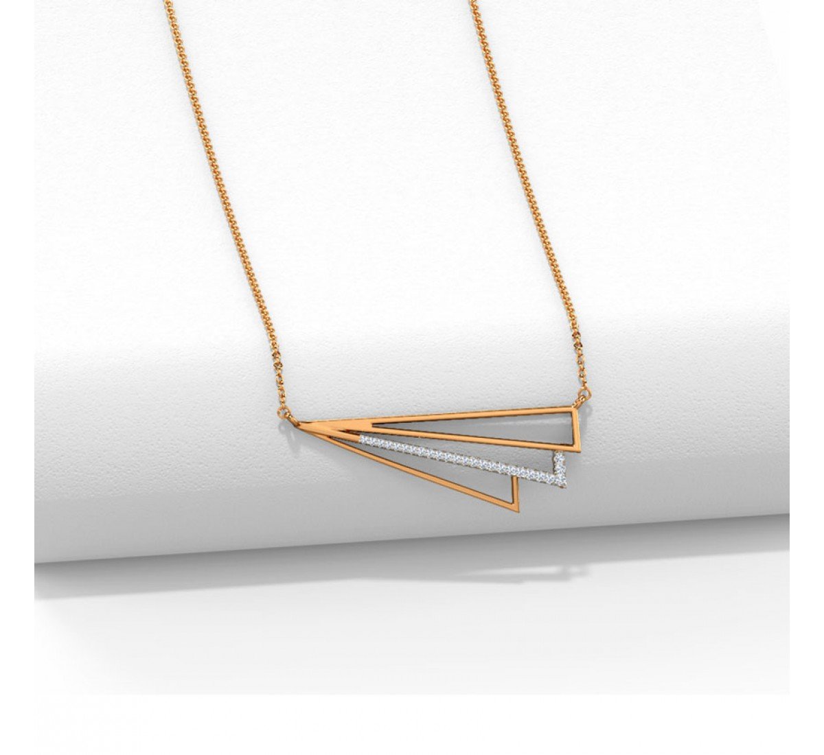 Insouciant Geometric Diamond Necklace