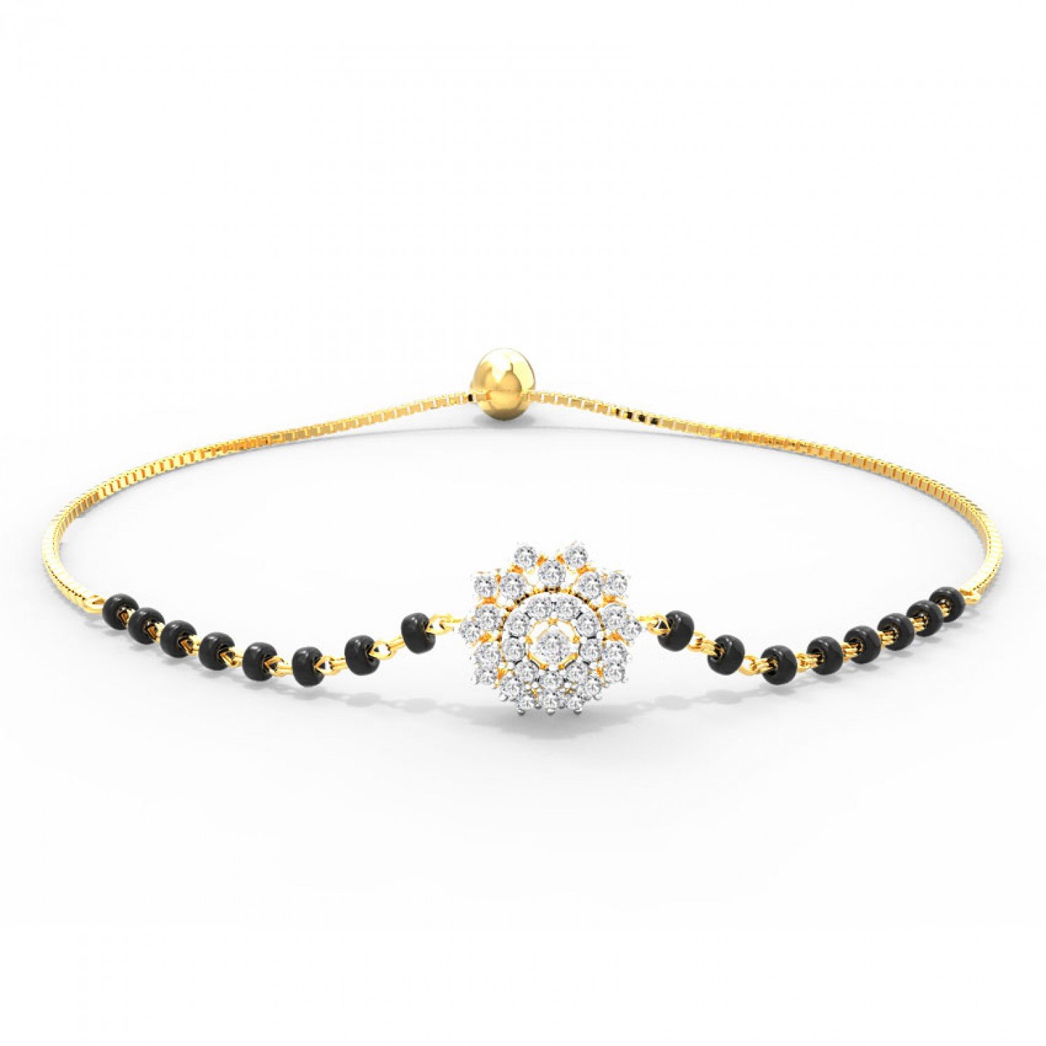 Emelia Diamond Mangalsutra Bracelet