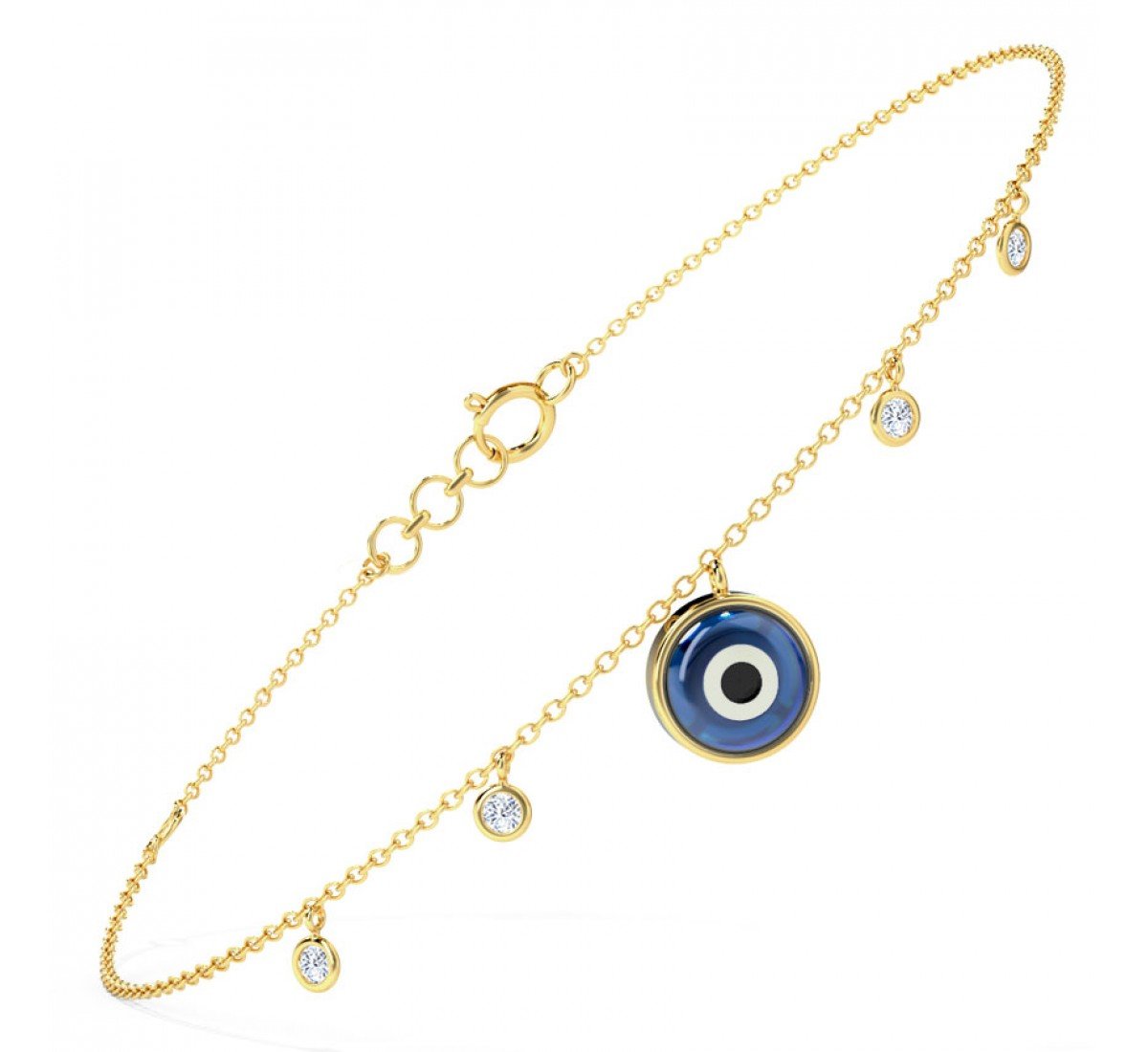 Irascible Evil Eye Gemstone Bracelet