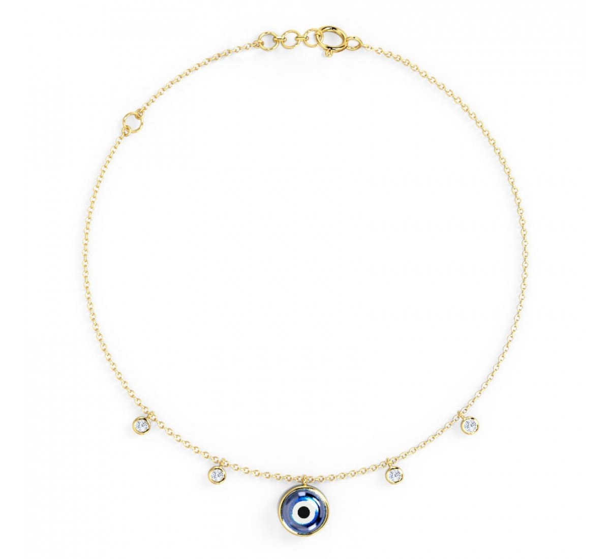 Irascible Evil Eye Gemstone Bracelet