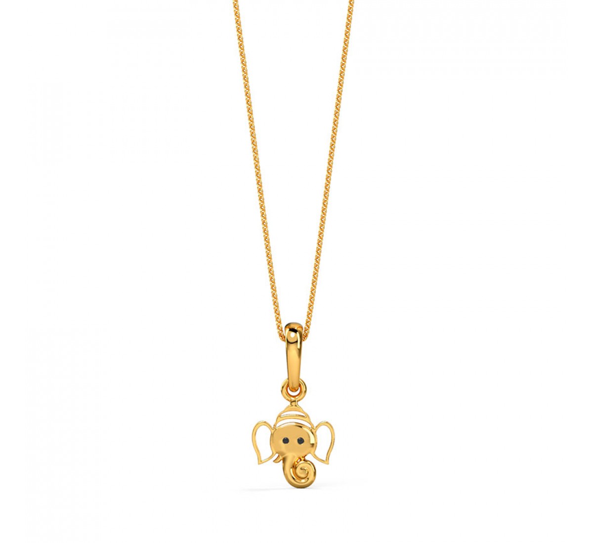Gold Pendant Ganesh Ji for Kids