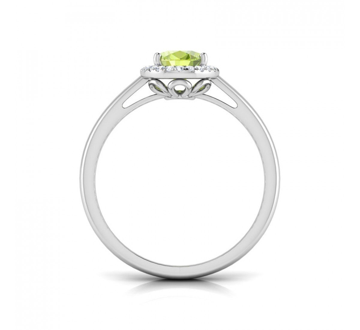 Aroma Peridot Birthstone Diamond Ring