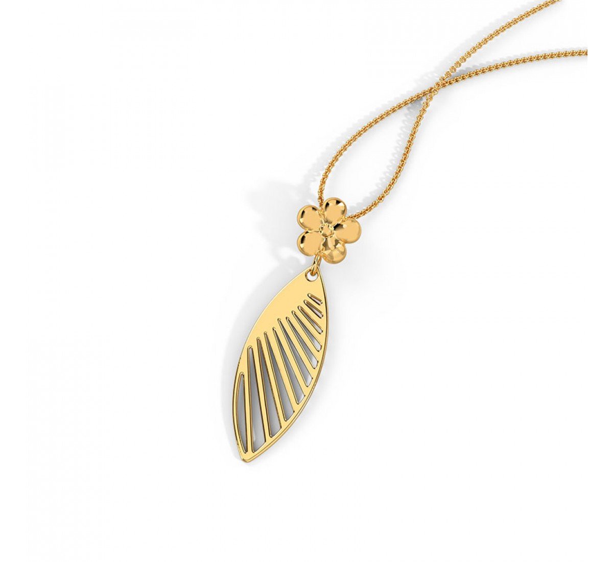 Arctic Cutout Gold Pendant