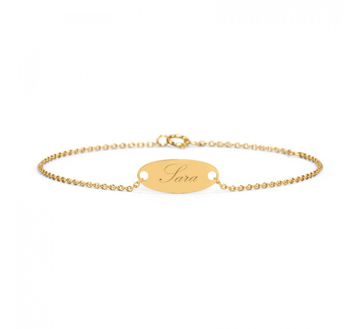 Kitsch Engrave Baby Gold Bracelet