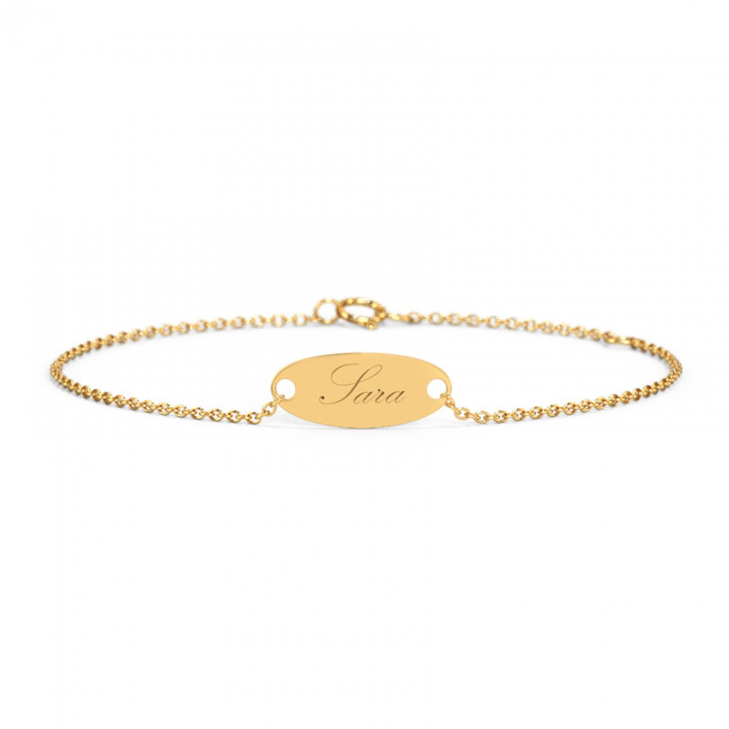 Kitsch Engrave Baby Gold Bracelet
