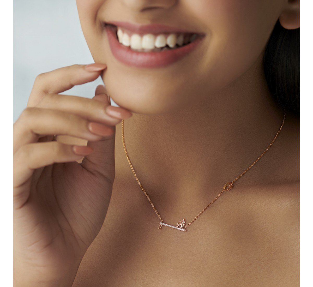 Diamond Krishna Flute Necklace