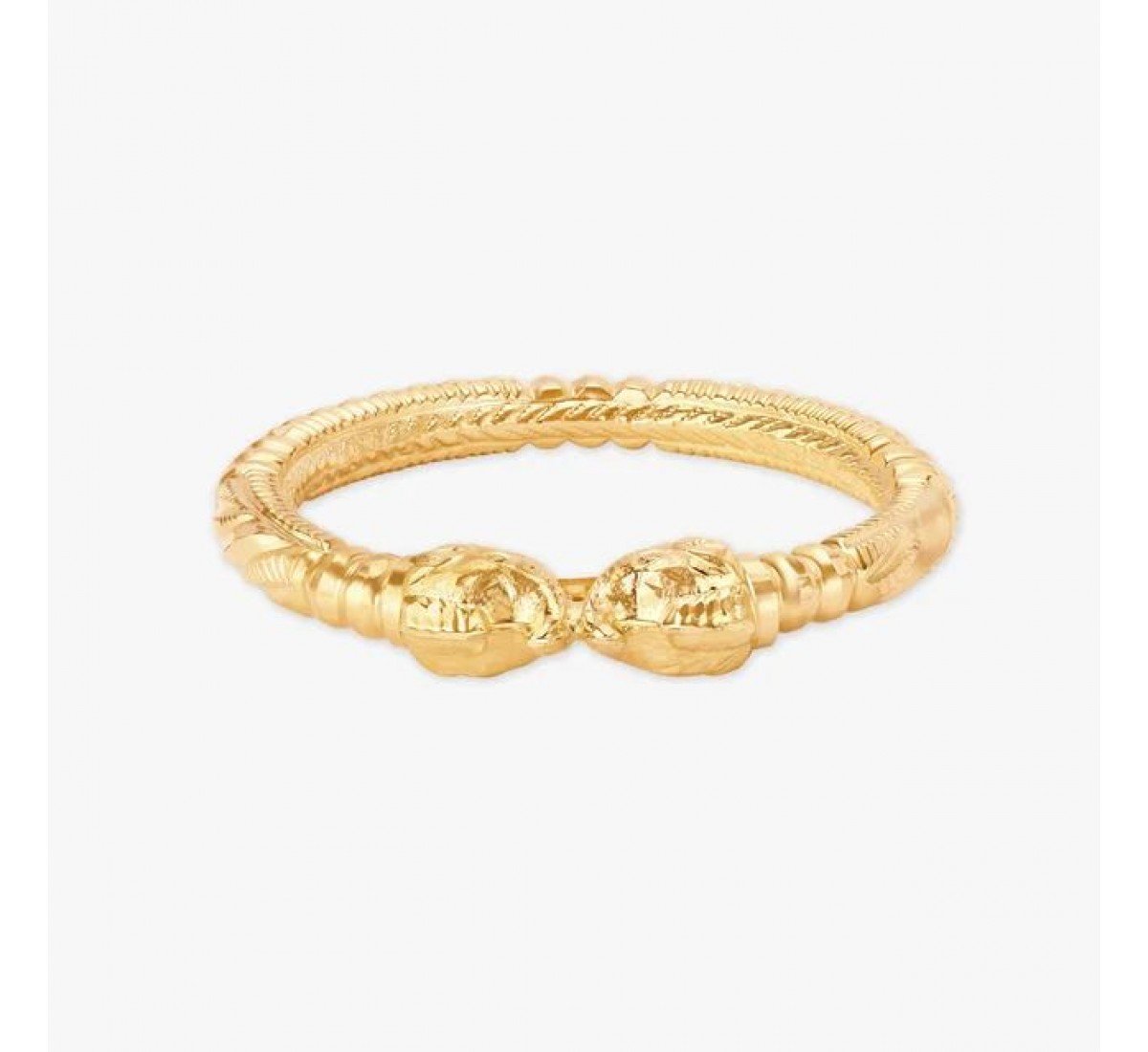 Ashwika Carved Gold Bangles