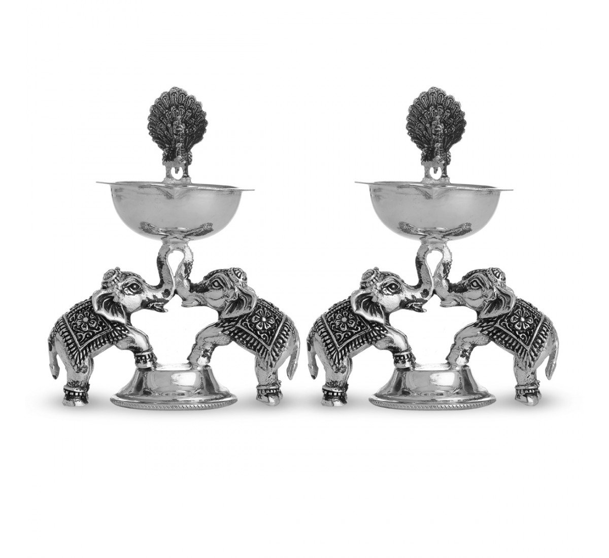 Tusker Silver Lamp