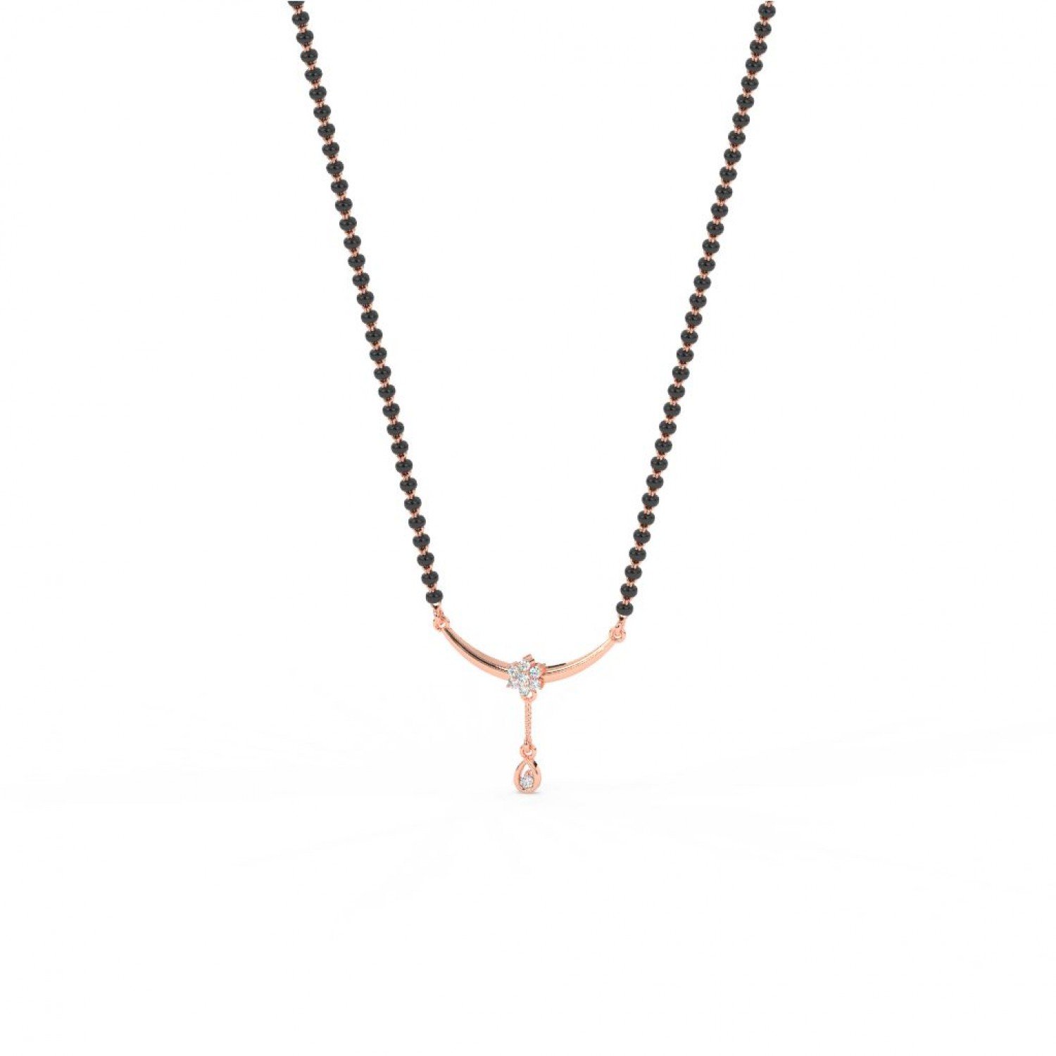 Rose Gold Curve Love Mangalsutra