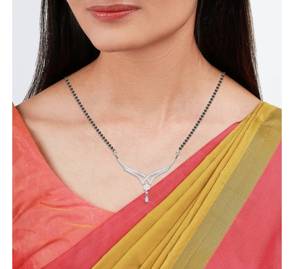 Silver Layered Stunning Mangalsutra