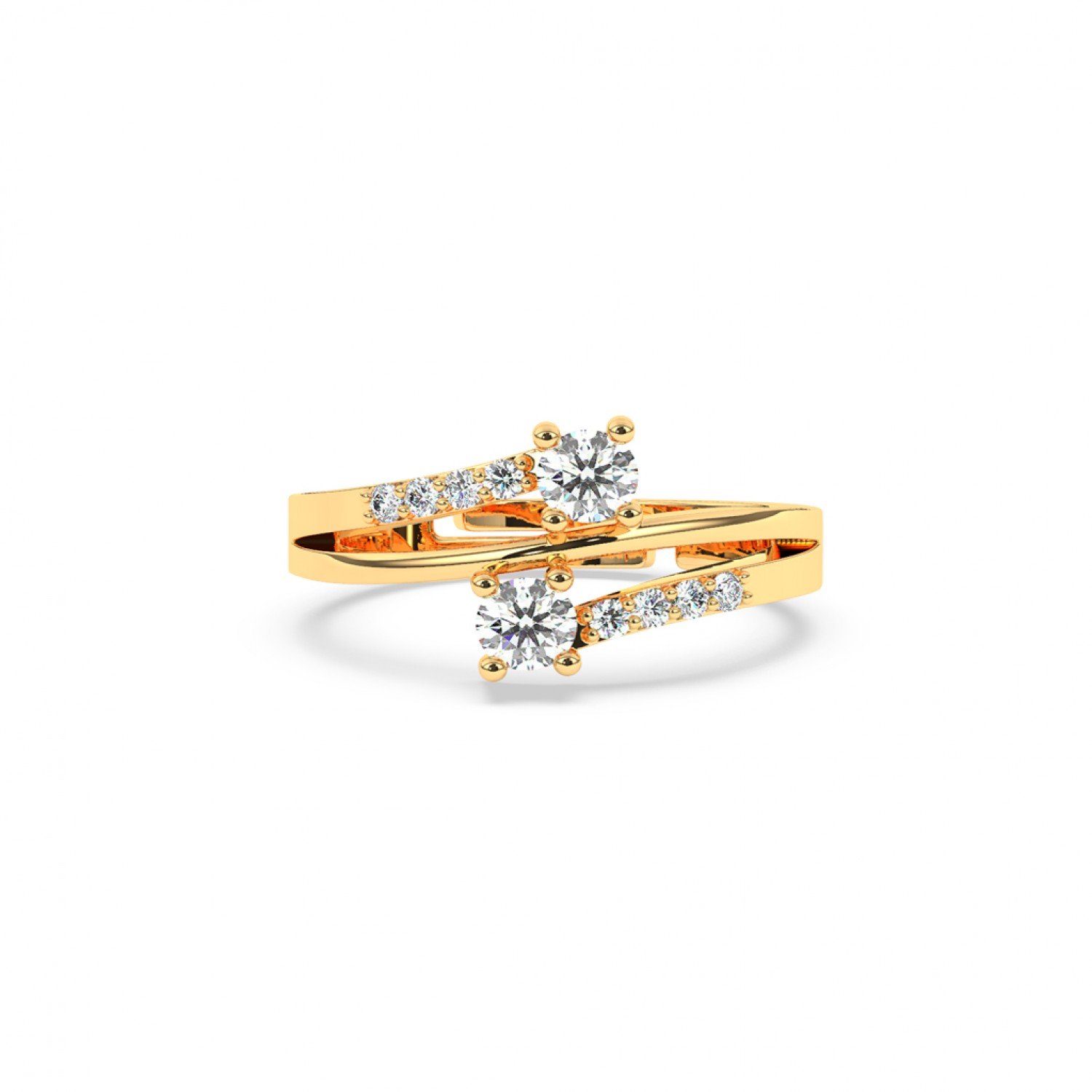 Gold Charm Adjustable Ring