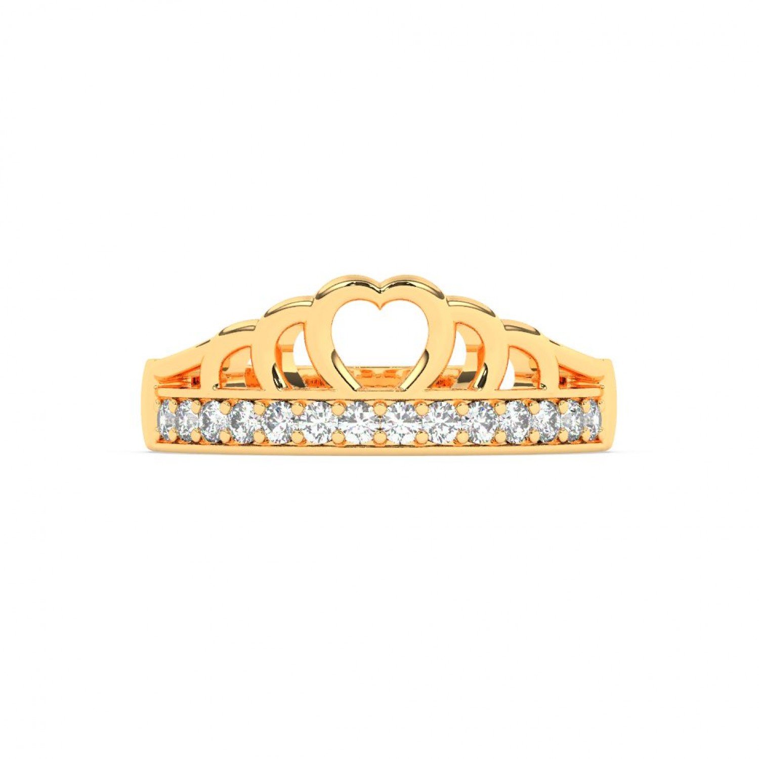 Gold Classic Crown Ring