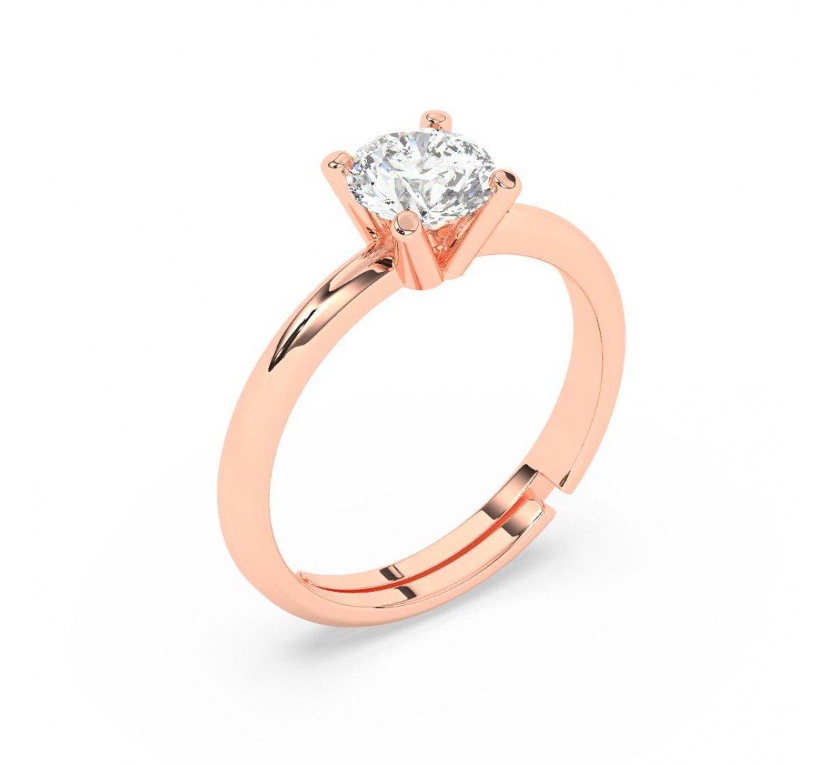 Rose Gold Zircon Vintage Ring