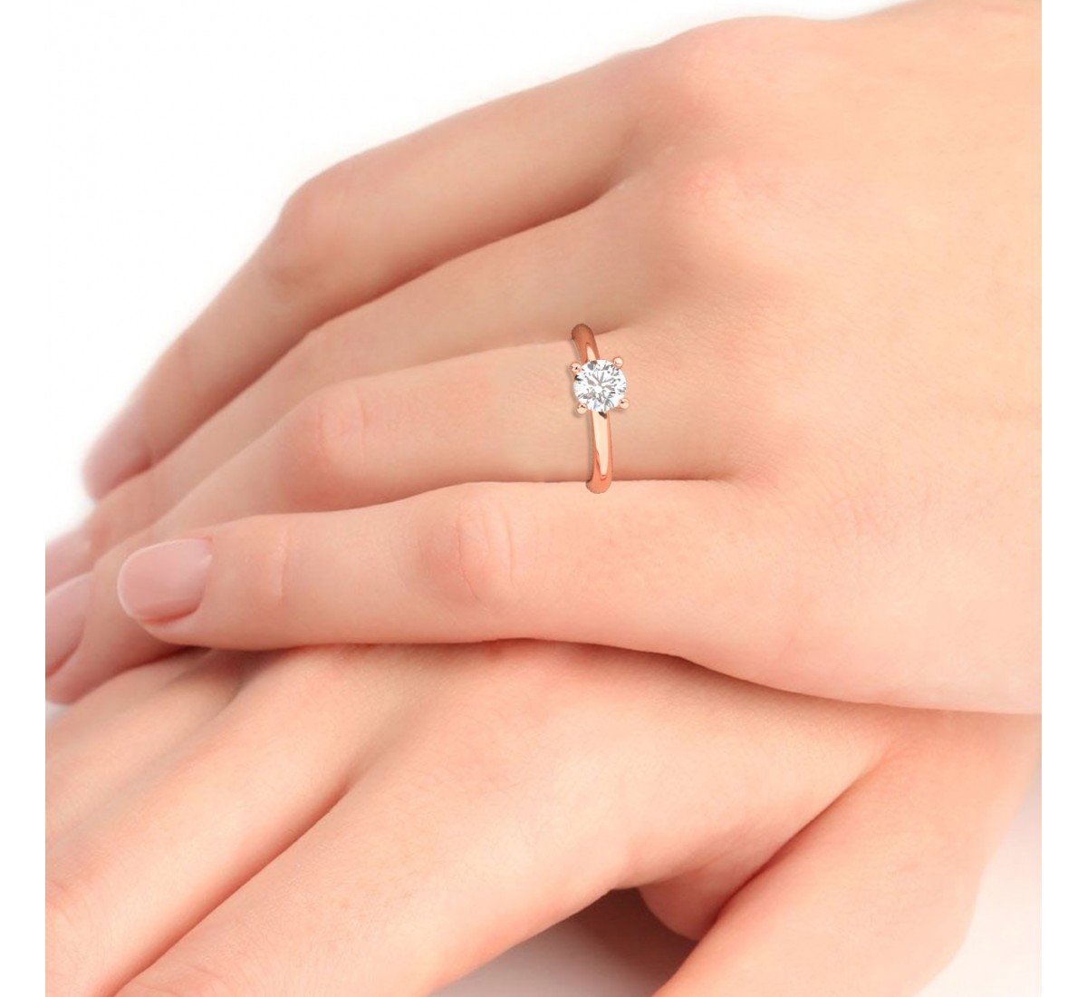 Rose Gold Zircon Vintage Ring