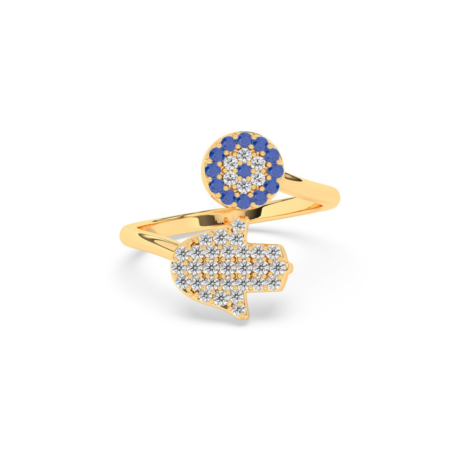 Gold Hamsa Ring