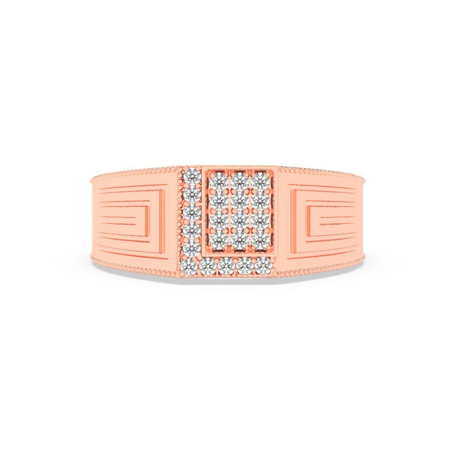 Rose Gold Stallion Men'S Ring