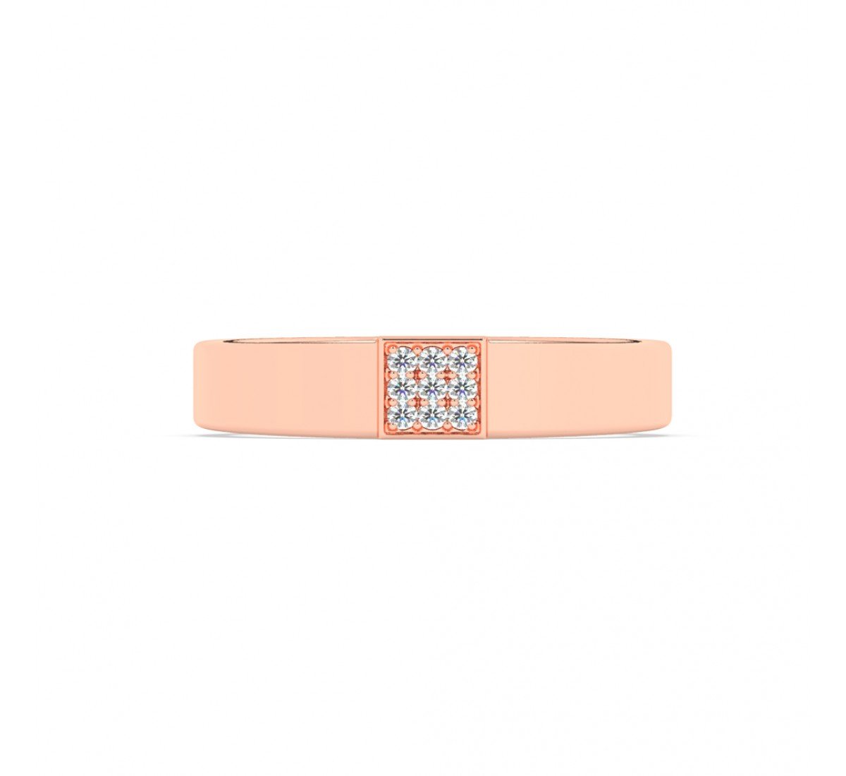 Rose Gold Shining Love Band