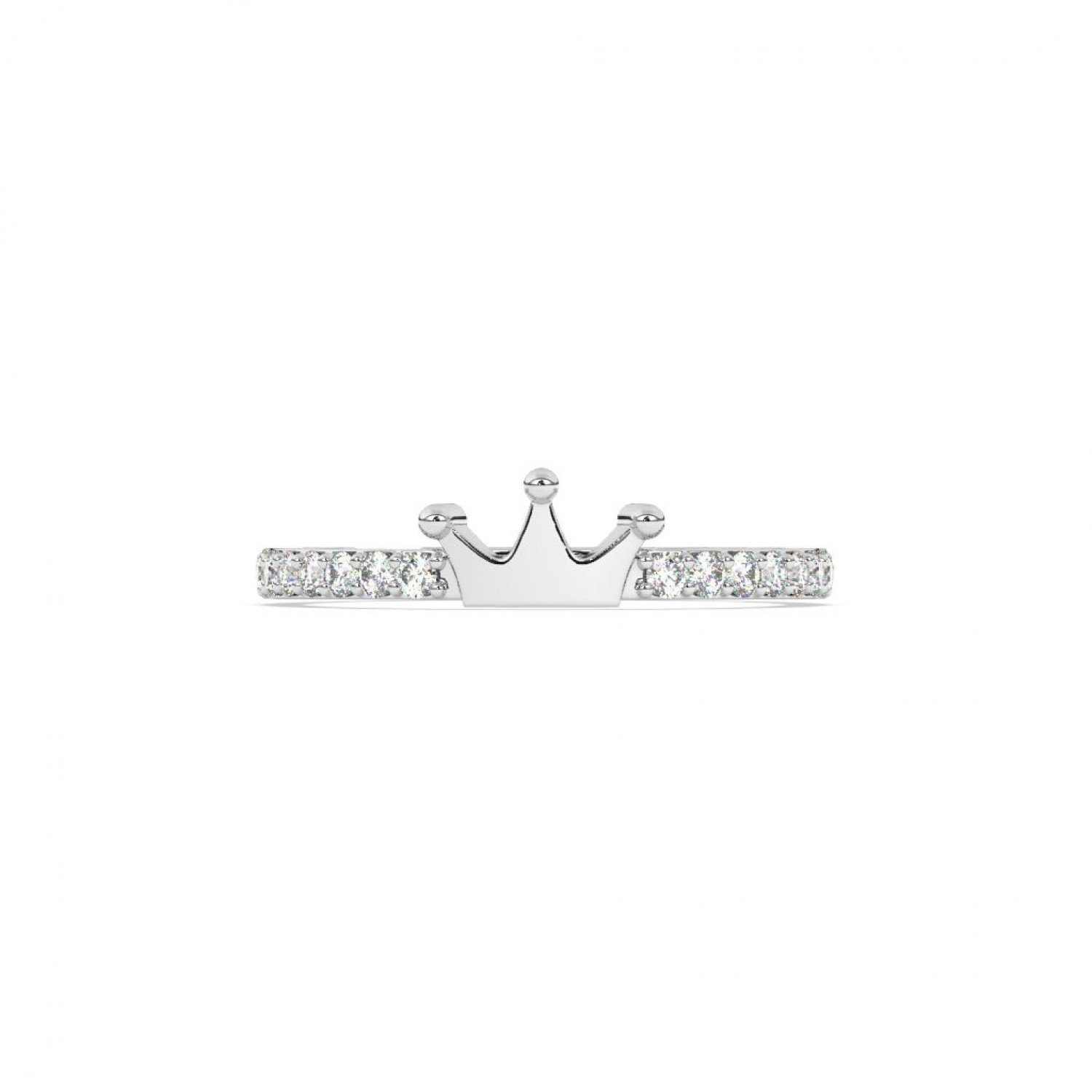 Silver Crown Jewel Ring