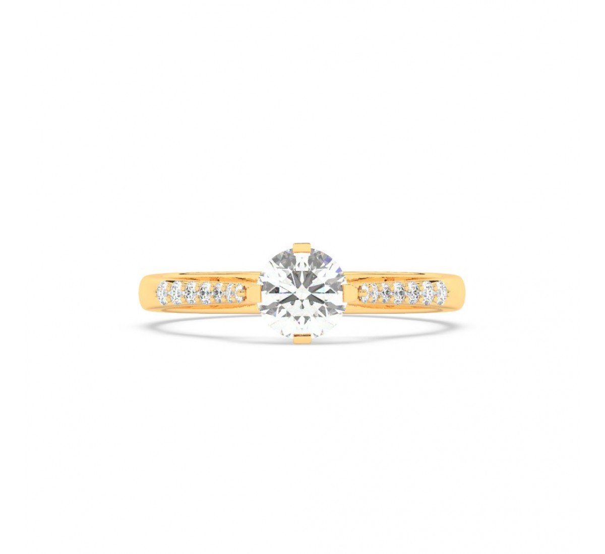 Gold Classic Solitaire Ring
